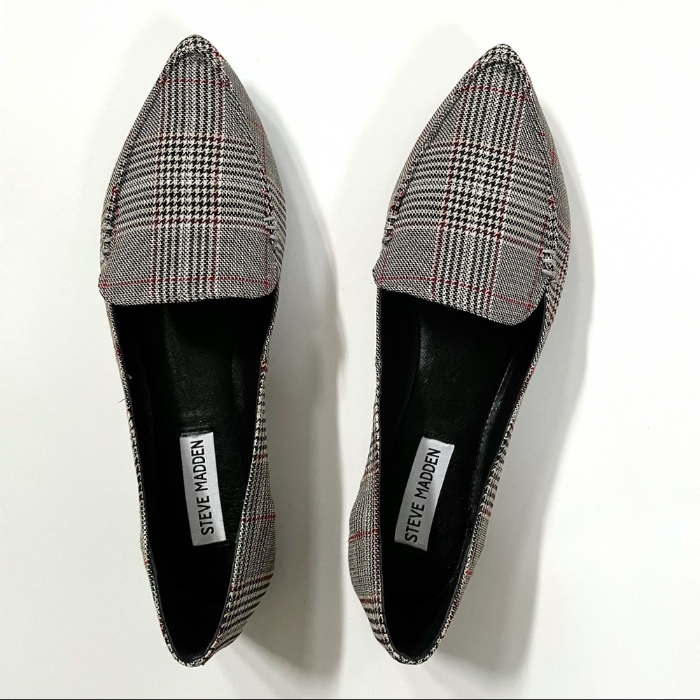 COPY - NEW 8.5 Steve Madden Plaid Pointed Flats